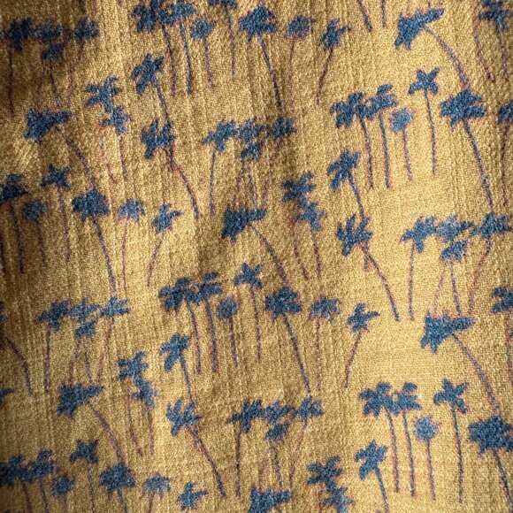 Marine Layer Yellow and Blue Casual Button Down Shirt - Picture 4 of 4